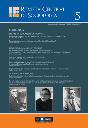 					View Vol. 5 No. 5 (2010): Revista Central de Sociología nº5
				