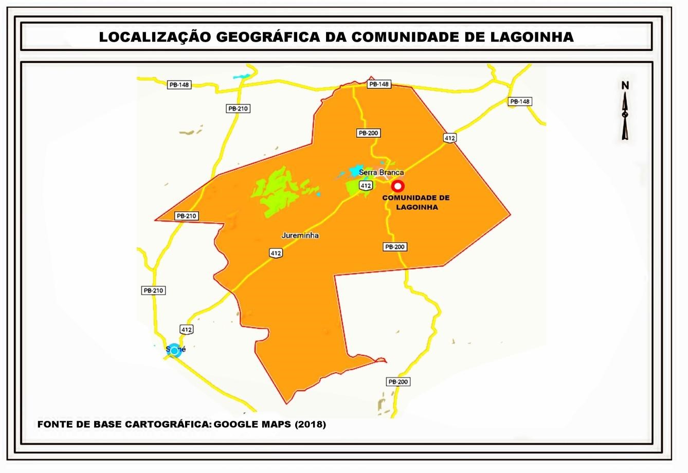Figura 2 - Localização geopolítica da Comunidade Quilombola de Lagoinha