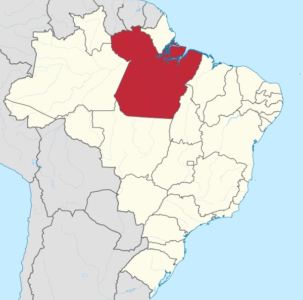 Figura 1: Localização do estado do Pará no Brasil